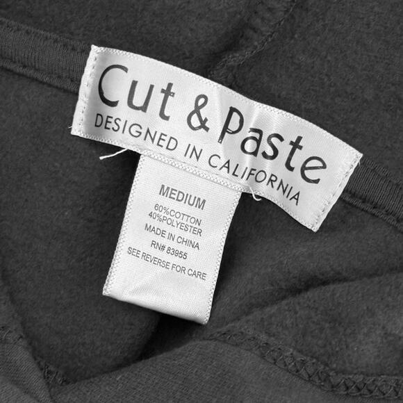 Cut‎ & Paste Mushroom Skeleton Graphic Hoodie Size M Skater Punk Halloween - Picture 5 of 6